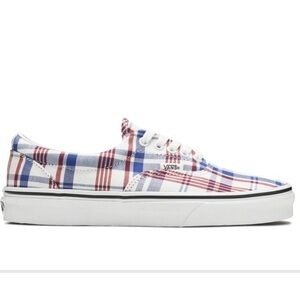 Vans Era True Plaid Red, White, Blue Sneakers Size 5